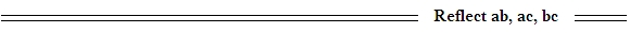Equational Inference Reflect ab, ac, bc