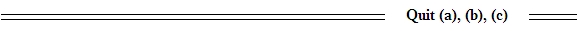 Equational Inference Quit (a), (b), (c)