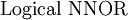 \text{Logical NNOR}\!