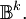 \mathbb{B}^k.