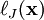 \ell_J(\mathbf{x})