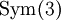 \operatorname{Sym}(3)