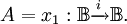A = x_1&nbsp;: \mathbb{B} \xrightarrow{i} \mathbb{B}.