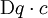 \operatorname{D}q \cdot c