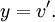 y = v'.\!