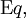 \operatorname{E}q,