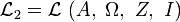 \mathcal{L}_2 = \mathcal{L}\ (\Alpha,\ \Omega,\ \Zeta,\ \Iota)