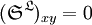 (\mathfrak{S}^\mathfrak{L})_{xy} = 0