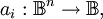 a_i&nbsp;: \mathbb{B}^n \to \mathbb{B},