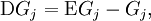 \operatorname{D}G_j = \operatorname{E}G_j - G_j,