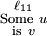 \begin{smallmatrix}
\ell_{11}
\\
\mathrm{Some} ~ u
\\
\mathrm{is} ~ v
\end{smallmatrix}