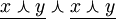 \underline {x \curlywedge y} \curlywedge \underline {x \curlywedge y}