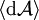 \langle \operatorname{d}\mathcal{A} \rangle