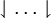 \downharpoonleft \ldots \downharpoonright