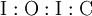 \operatorname{I}:\operatorname{O}:\operatorname{I}:\operatorname{C}