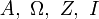 \Alpha,\ \Omega,\ \Zeta,\ \Iota