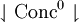 \downharpoonleft \operatorname{Conc}^0 \downharpoonright