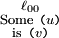 \begin{smallmatrix}
\ell_{00}
\\
\mathrm{Some} ~ \texttt{(} u \texttt{)}
\\
\mathrm{is} ~ \texttt{(} v \texttt{)}
\end{smallmatrix}