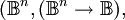 (\mathbb{B}^n, (\mathbb{B}^n \to \mathbb{B}),