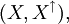 (X, X^\uparrow),
