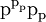 \text{p}^{\text{p}_\text{p}} \text{p}_\text{p}\!