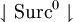 \downharpoonleft \operatorname{Surc}^0 \downharpoonright