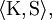 \langle \operatorname{K}, \operatorname{S} \rangle,
