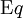 \operatorname{E}q