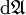 \operatorname{d}\mathfrak{A}
