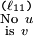 \begin{smallmatrix}
\texttt{(} \ell_{11} \texttt{)}
\\
\mathrm{No} ~ u
\\
\mathrm{is} ~ v
\end{smallmatrix}