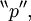 {}^{\backprime\backprime} p {}^{\prime\prime},
