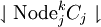 \downharpoonleft \operatorname{Node}^k_j C_j \downharpoonright