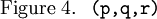 \text{Figure 4.}~~\texttt{(p, q, r)}