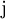 \operatorname{j}