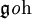 \mathfrak{g}\mathit{o}\mathrm{h}