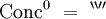 \operatorname{Conc}^0 \ = \ ^{\backprime\backprime\prime\prime}