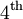 4^\text{th}\!