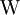 \operatorname{W}