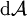 \operatorname{d}\mathcal{A}