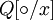 Q[\circ /x]