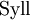 \operatorname{Syll}