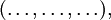 (\ldots,\ldots,\ldots),\!