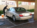Man Washing Car