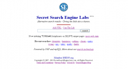 Secret Search Engine Labs homepage